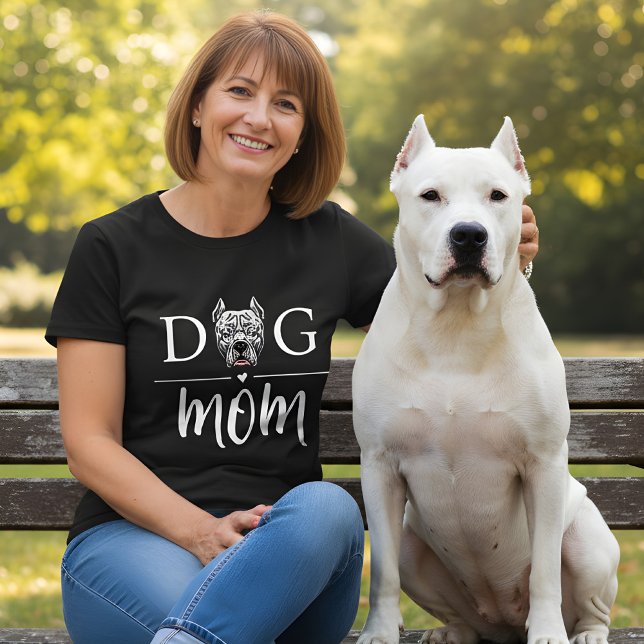 Hund Cute Argentine Dogo T Shirt (argentine dogo dog mom shirt)