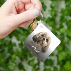 Hund Cute Fars dag Keepsaké Nyckelring