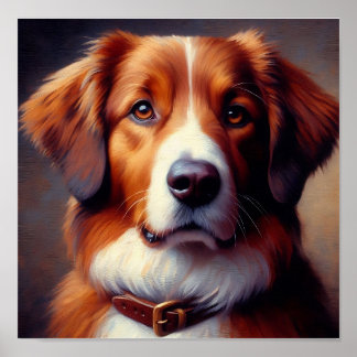 Hund Cute Golden Recovery poster