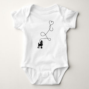 Hund Cute Pudel Heart T Shirt