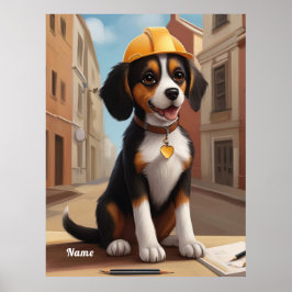 Hund Cute Puppy Art Poster