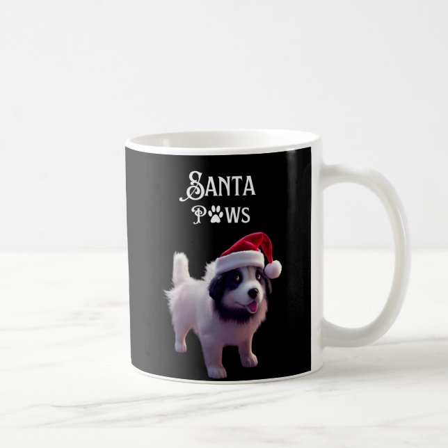 Hund Cute Santa Tassar Kaffemugg (Höger)