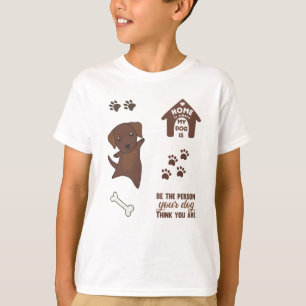 Hund Cute Stickers Brown Labrador Retriever T Shirt