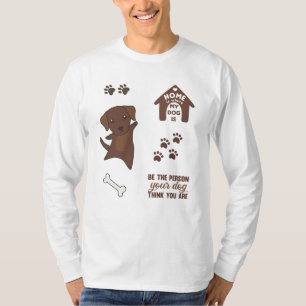 Hund Cute Stickers Brown Labrador Retriever T Shirt