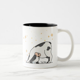 Hund - Cute Yoga Hund för Hund älskare, Yoga Älska Två-Tonad Mugg