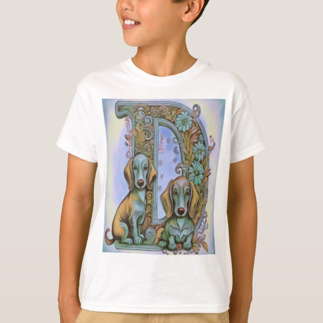 Hund D, Alfabet T Shirt (Framsida)