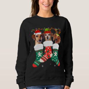 Hund Dachshund Jul Sockar Xmas Pyjamas Husdjur Va T Shirt