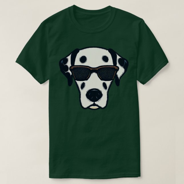 Hund Dalmatisk coola T Shirt (Design framsida)