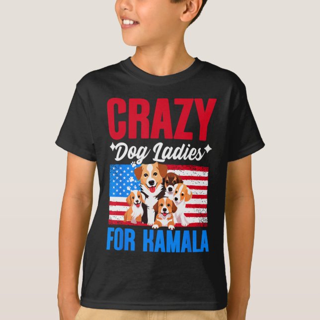 Hund Dam för Kamala Harris Usa President Hund Own T Shirt (Framsida)