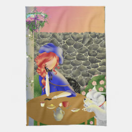 Hund & Dam i Café Lunch Tea Towel Kökshandduk