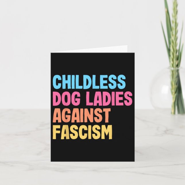 Hund Dam mot fascismen Kamala Harris Kort (Framsida)