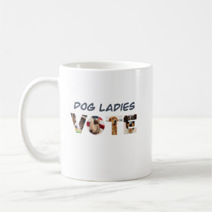 Hund Dam Omröstning Kaffemugg