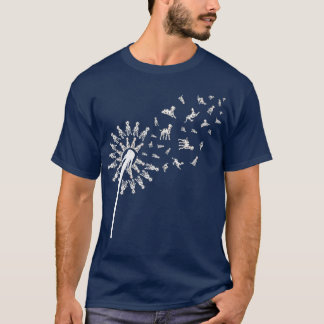 Hund Dandelion Hund älskare Pet Hundägare Hund ave T Shirt
