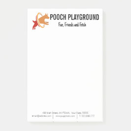 Hund Daycare Business Anpassningsbar Post-it Block