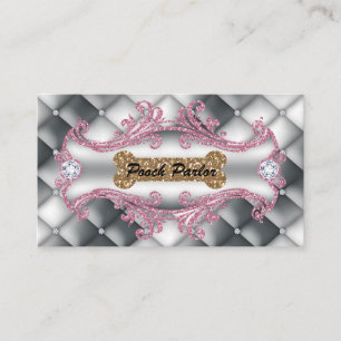 Hund Daycare Pet Veterinarian Turied Satin Visitkort