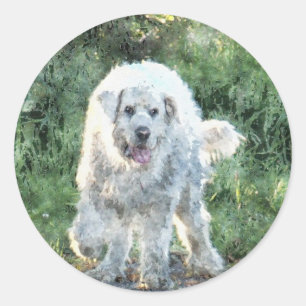 Hund design för Pet-älskare Runt Klistermärke