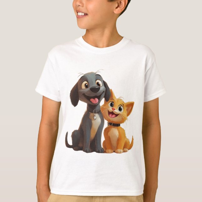 Hund design Gift T Shirt (Framsida)