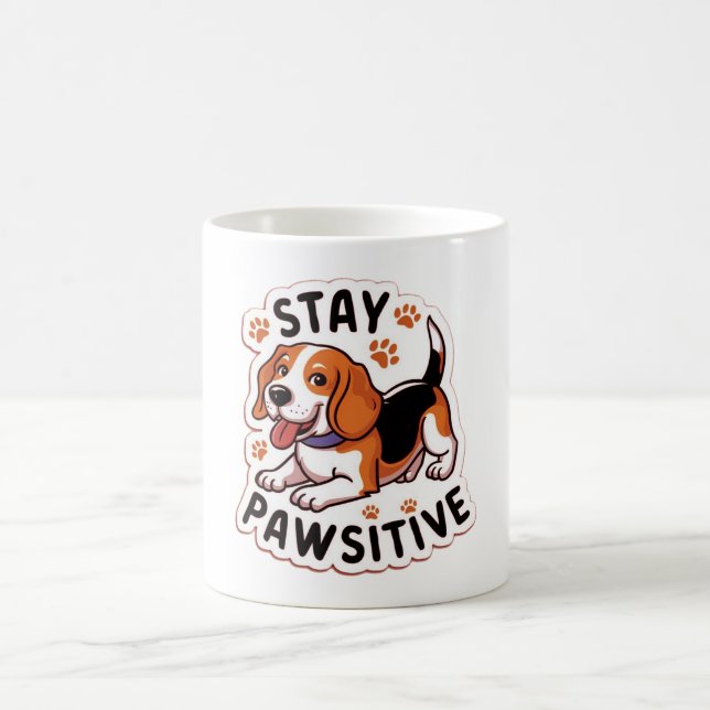 hund design kaffemugg (Center)