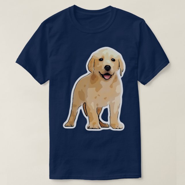Hund design med en söt labradodynga t shirt (Design framsida)