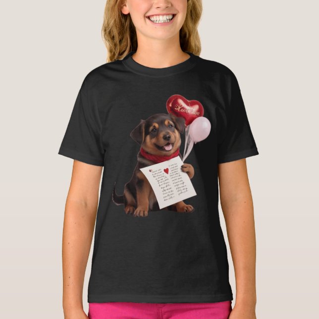 Hund design - Perfekt Gift T Shirt (Framsida)