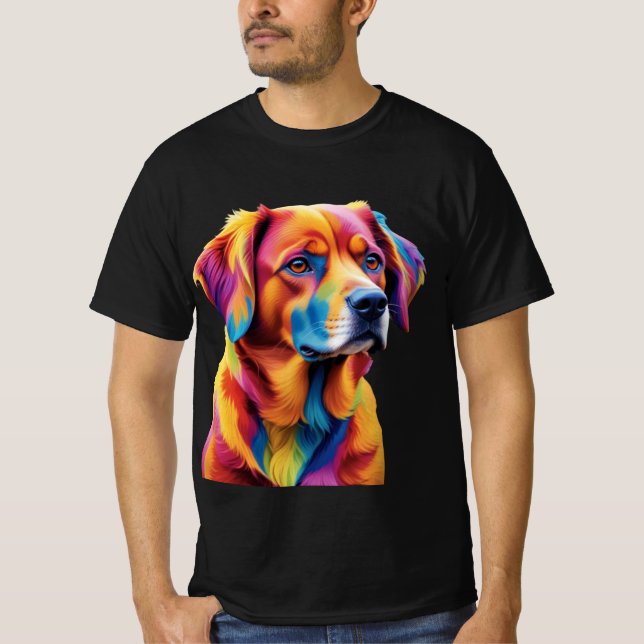 Hund design t shirt (Framsida)