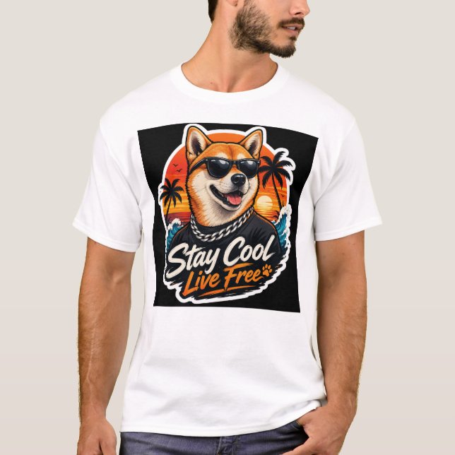 hund design t shirt (Framsida)