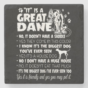 Hund Det är A Great dane Stenunderlägg