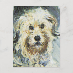 Hund Detail från Claude Monet Painting Vykort