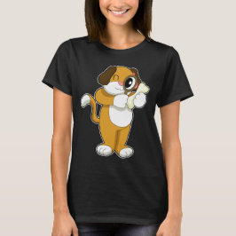Hund Detektiv Förstoringsglas T Shirt