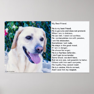 Hund dikt poster