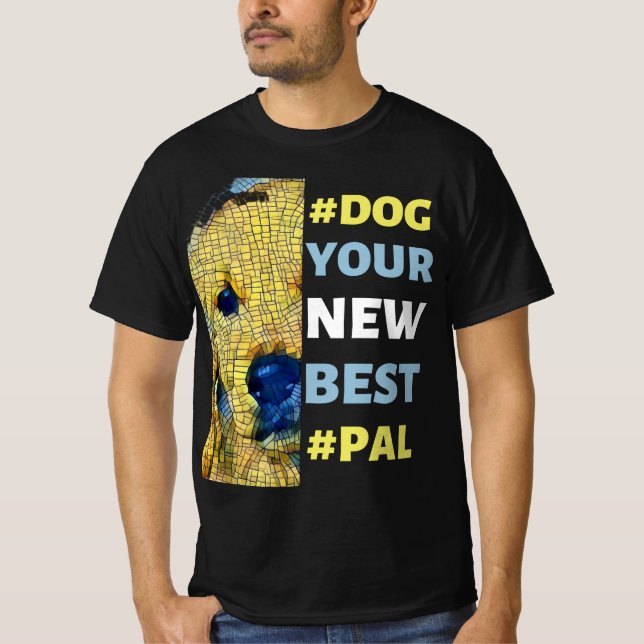 #Hund, din nya bästa meritförteckning T Shirt (Framsida)