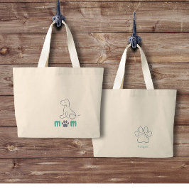 Hund disline Hund Mamma Tote Bag Jumbo Tygkasse