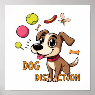 Hund Distraction - Superskoj Hund Focus Misslyckas Poster