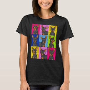 Hund Djur Hundägare Husdjursägare Pop Min Pinsche T Shirt