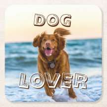 Hund Djur Kärlek Drycker Party Coaster