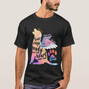 Hund Djur Minnesmärke Akvarell Söt Design Kärlek T Shirt