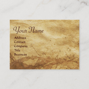 HUND DOKTOR MED KITTEN Parchment Monogram Visitkort