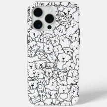 Hund Doodle iphone case