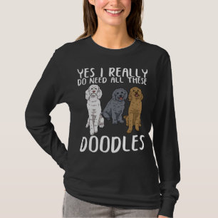 Hund Doodle Mamma ger Pappa Labradoodle Doodle T Shirt