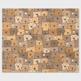 Hund Doodle Mönster Presentpapper