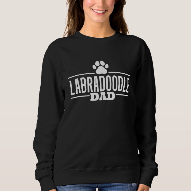 Hund Doodle Pappa Labradoodle T Shirt (Framsida)