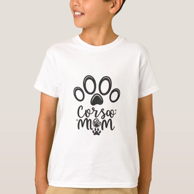 hund, dottern kommer, korsoskjortor, korso m t shirt (Framsida)