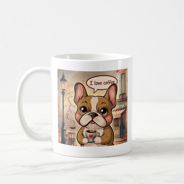 HUND DRICKKOFFEE KAFFEMUGG (Vänster)
