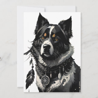 hund, drömmare, amulet, talisman. inbjudningar