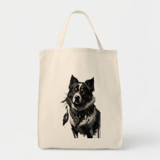 hund, drömmare, amulet, talisman. tygkasse