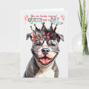 Hund Drottning för en daglig födelsedagspresent Kort