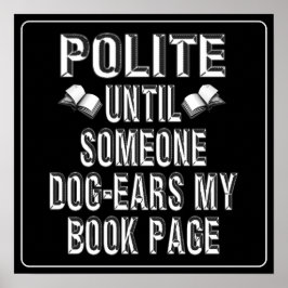 Hund Ear Bokar Humor Poster