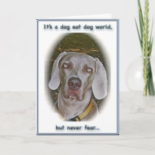 Hund eat Hund World I Kärlek You Card Kort