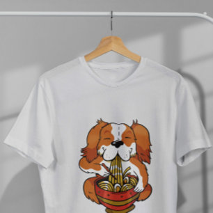 Hund Eating Ramen Noodles T Shirt