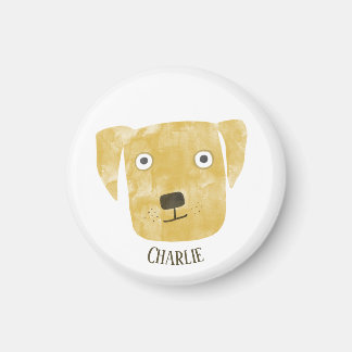 Hund eget namn för Lunny Golden Labrador Retriever Magnet